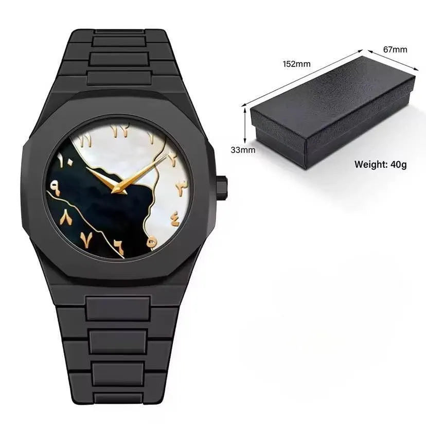 Men's Marble Dial Aura Watch